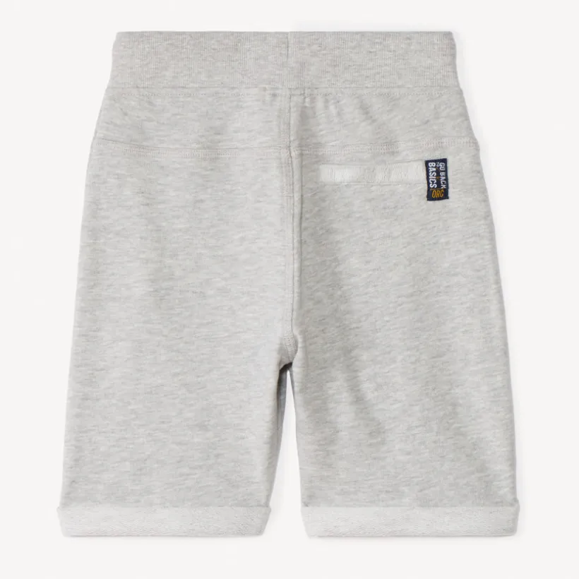Bermuda in effen molleton met elastische taille jongens
