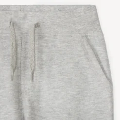 Bermuda in effen molleton met elastische taille jongens