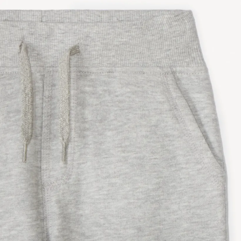 Bermuda in effen molleton met elastische taille jongens