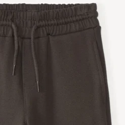 Bermuda in effen molton voor jongen