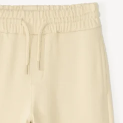 Bermuda in effen molton voor jongen