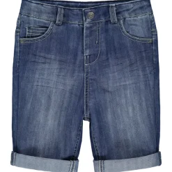 Bermuda in jeans met used effect voor baby jongen