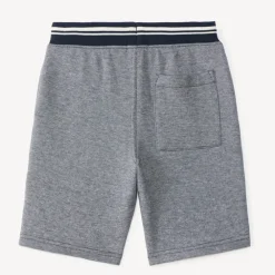 Bermuda in piqué met gemêleerd effect voor jongen