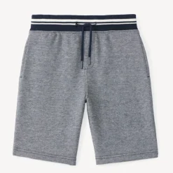 Bermuda in piqué met gemêleerd effect voor jongen