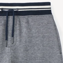 Bermuda in piqué met gemêleerd effect voor jongen