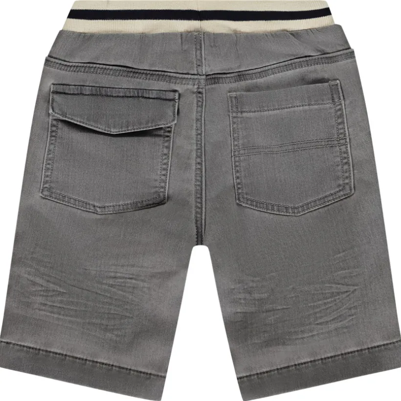 Bermuda jeanslook met fantasietaille en elastische taille voor jongen