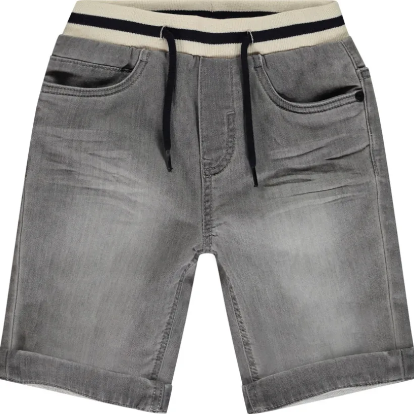 Bermuda jeanslook met fantasietaille en elastische taille voor jongen