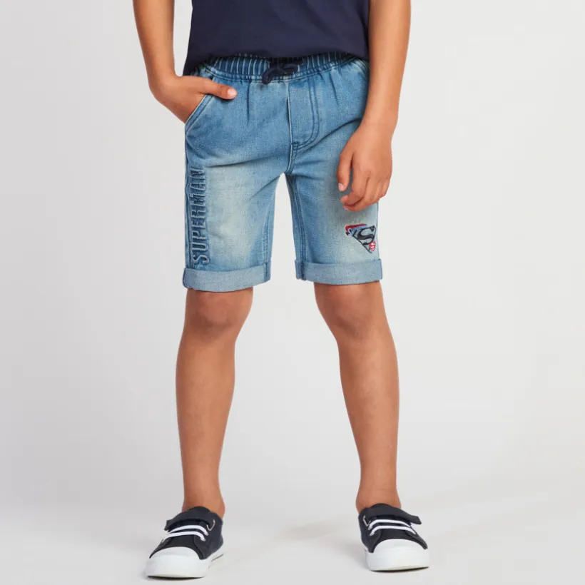 Bermuda jeanslook Superman Warner jongens