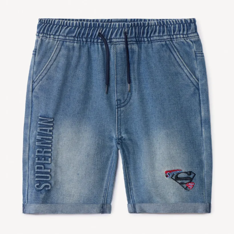 Bermuda jeanslook Superman Warner jongens