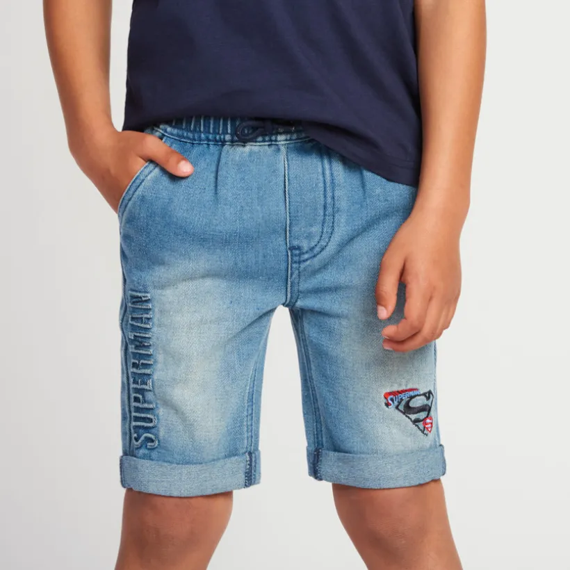 Bermuda jeanslook Superman Warner jongens