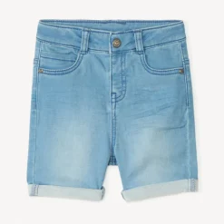 Bermuda jeanslook voor baby jongen
