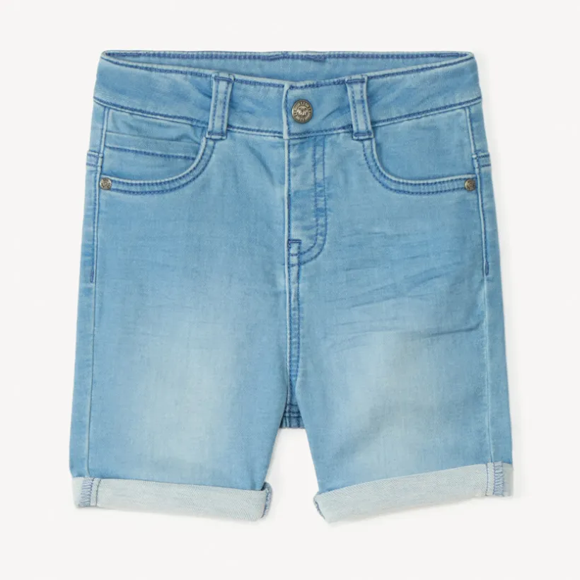 Bermuda jeanslook voor baby jongen