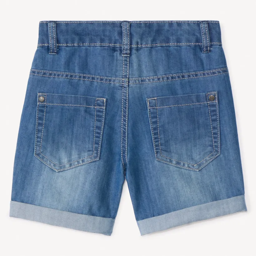 Bermuda jeans met een vervaagde uitstraling jongens