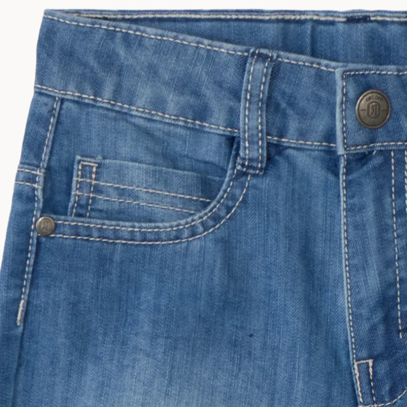 Bermuda jeans met een vervaagde uitstraling jongens
