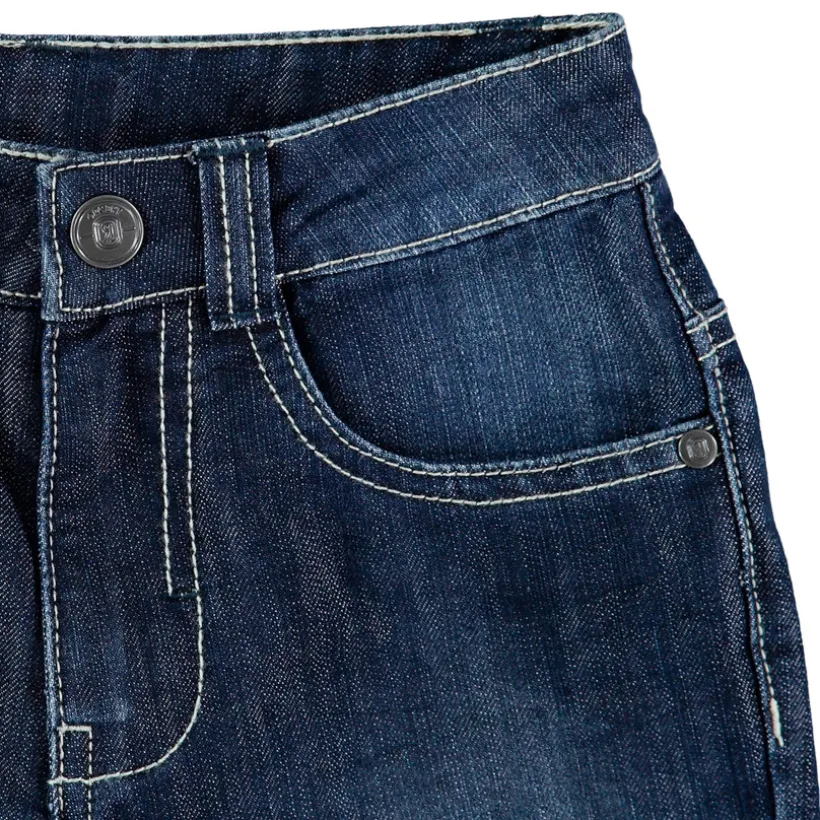 Bermuda jeans met een vervaagde uitstraling jongens