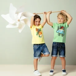 Bermuda jeans met een vervaagde uitstraling jongens