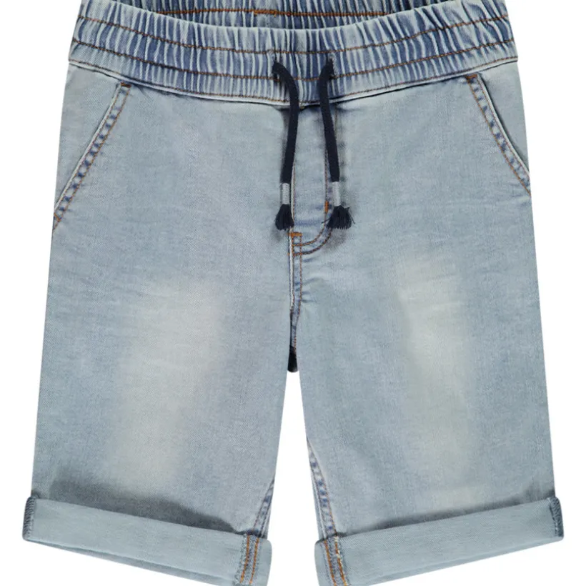 Bermuda jeans met elastische taille jongens