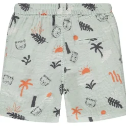 Bermuda met fantasieprint van tijgers voor baby jongen