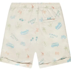 Bermuda met fantasieprint voor babyjongen