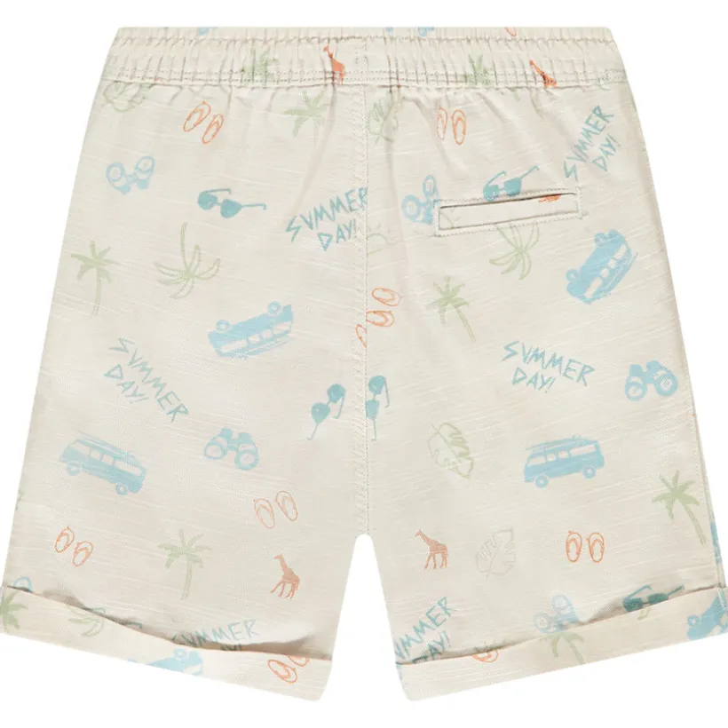 Bermuda met fantasieprint voor babyjongen