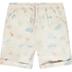 Bermuda met fantasieprint voor babyjongen