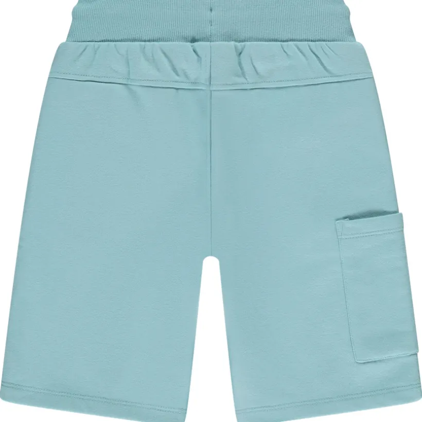 Bermuda met fleece en puff print jongens