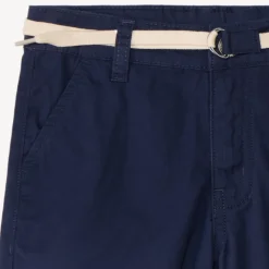 Bermuda met tailleband in twill voor jongen