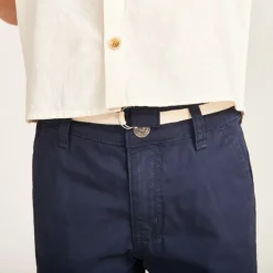 Bermuda met tailleband in twill voor jongen