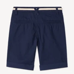 Bermuda met tailleband in twill voor jongen
