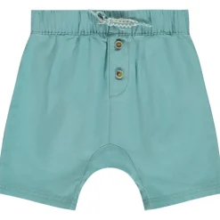 Bermuda's in ripstop met knoopflappen voor babyjongen