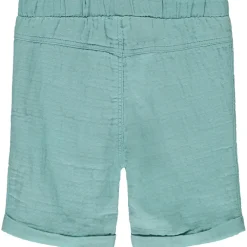 Bermuda van gaas in effen kleur voor jongen