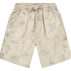 Bermuda van katoen met strandprint jongens