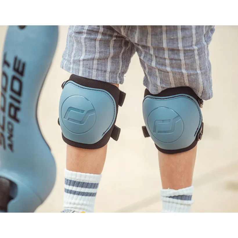 Beschermingsset knieën en ellebogen Scoot and Ride XXS blauw