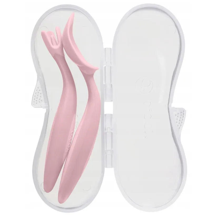 Bestekset 2-delig + etui Blush 9M+