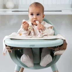Bestekset Handi lepel & vork met bevestiging clip Fawn 6m+