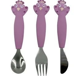 Bestekset in silicone 3 stks Mrs Peacock