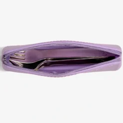 Bestekset van roestvrij staal met etui 3STKS Purple