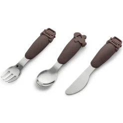 Bestekset van roestvrij staal/silicone met etui 3STKS Vehicles