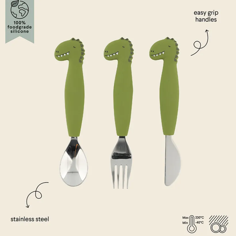 Bestek 3 stuks handvatten silicone Mr Dino