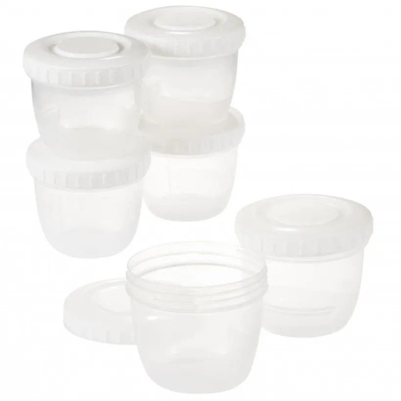 Bewaarpotjes voor moedermelk en babyvoeding 6 STKS