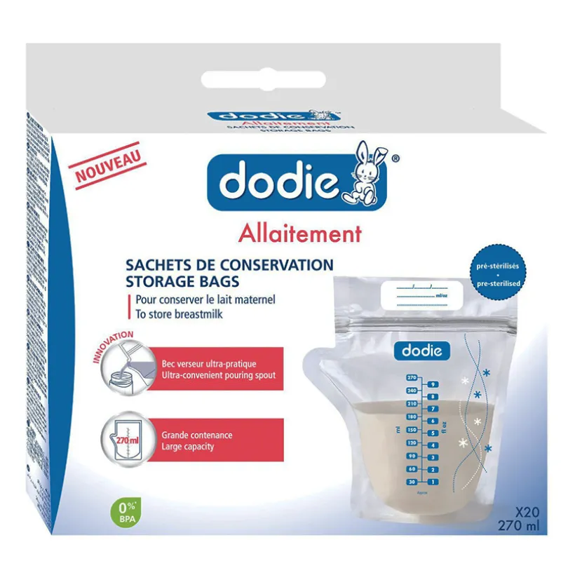 BEWAARZAKJES MOEDERMELK 20 STUKS