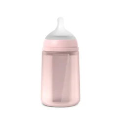 Biberon en silicone Colour Essence 240 ml rose clair