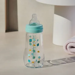 Biberon en verre 0/6 mois 260ml – tétine débit 2