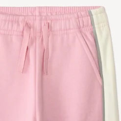 Bicolore jogging set voor meisjes met glitter.
