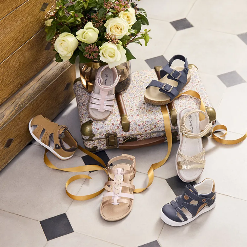 Bicolore sandalen met hartjes meisjes