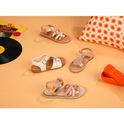 Bicolore sandalen met hartjes meisjes