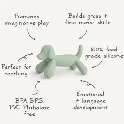 Bijtring Hond siliconen 3M+