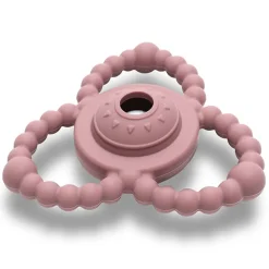 Bijtring rammelaar siliconen Roze