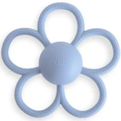 Bijtring rammelaar siliconen Faded Denim