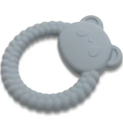 Bijtring siliconen Panda Grijs